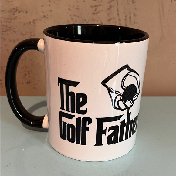 Black and White Golf Mug for a father new - Picture 1 of 3
